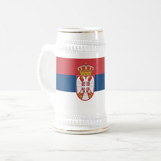 Serbia Flag Bierpul (Voorkant links)