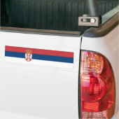 Serbia Flag Bumpersticker (Op Truck)