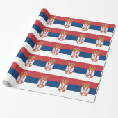 Serbia Flag Cadeaupapier (Uitgerold)