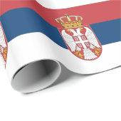 Serbia Flag Cadeaupapier (Rol Hoek)