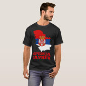 Serbia Flag for Serbs Srbija Zauvek Srbin T-shirt (Voorkant volledig)