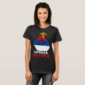 Serbia Flag for Serbs Srbija Zauvek Srpska Bosna T-shirt (Voorkant volledig)