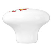 Serbia Flag Keramische Knop (Zijkant)