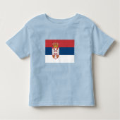 Serbia Flag Kinder Shirts (Voorkant)