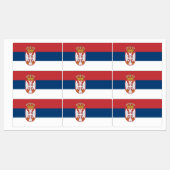 Serbia Flag Labels (Vel)