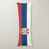 Serbia Flag Lichaamskussen (Voorkant Verticaal)