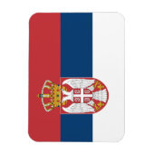 Serbia Flag Magneet (Verticaal)