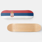 Serbia Flag Persoonlijk Skateboard (Horizontaal)