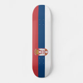 Serbia Flag Persoonlijk Skateboard (Voorkant)