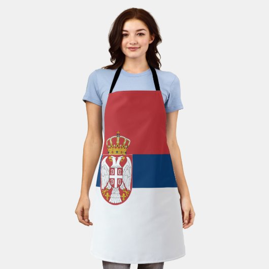 Serbia Flag Schort (Gedragen)