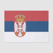 Serbia Flag Tissuepapier (Voorkant)