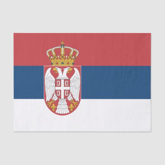 Serbia Flag Tissuepapier (Voorkant)