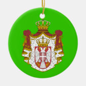 SERBIA* kerstversiering Keramisch Ornament (Voorkant)