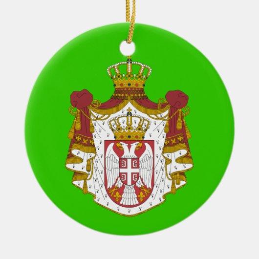 SERBIA* kerstversiering Keramisch Ornament (Voorkant)