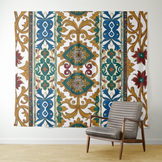 Serbian carpet pattern 5 wandkleed (In Situ (horizontaal))