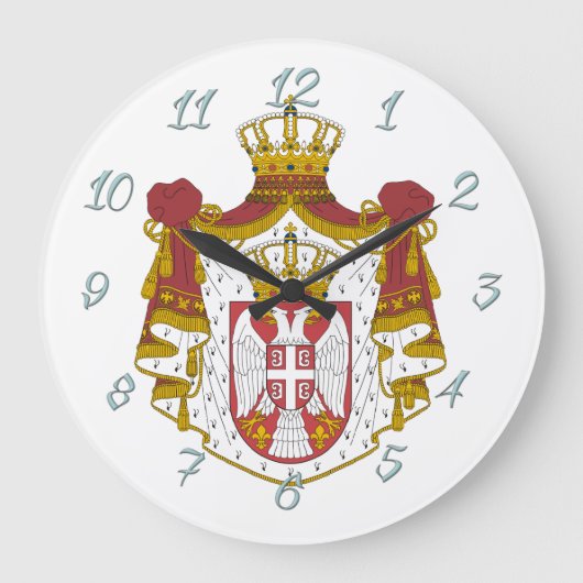 Serbian Coat Arms Grote Klok (Voorkant)