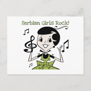 Serbian Girls Rock Briefkaart