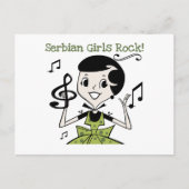 Serbian Girls Rock Briefkaart (Voorkant)