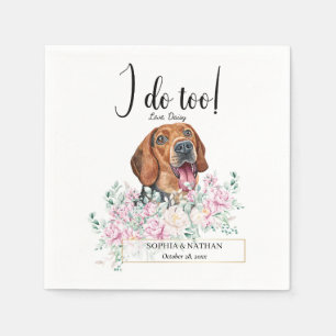 Serbian Hound Dog Wedding Cocktail Napkins Servet