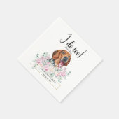 Serbian Hound Dog Wedding Cocktail Napkins Servet (Hoek)