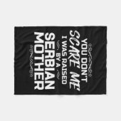 Serbian Mother Funny Christmas Birthday  Fleece Deken (Voorkant (Horizontaal))