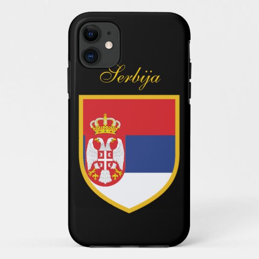 Serbien-Flagge Case-Mate iPhone Case (Achterkant)