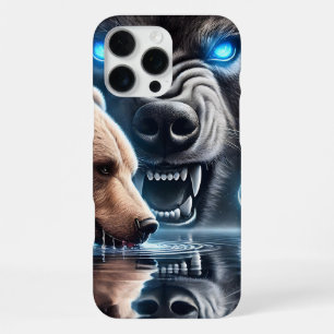 Sereen Beer en dominant Beer silhouet iPhone 16 Pro Max Hoesje