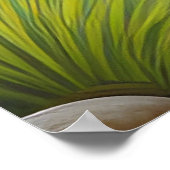 Sereen berglandschap met trapsgewijze stroom poster (Hoek)