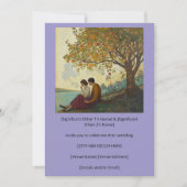 Sereen echtpaar plant hun bruiloft kaart (Voorkant)