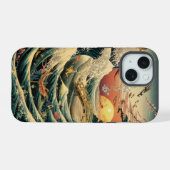 Sereen en droom als Japanse kunst telefoon geval iPhone 15 Case (Achterkant horizontaal)