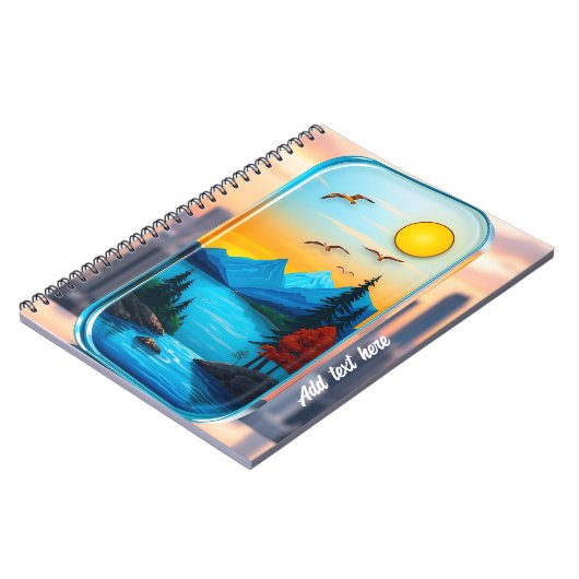 Sereen en romantisch! notitieboek (Linkerzijde)