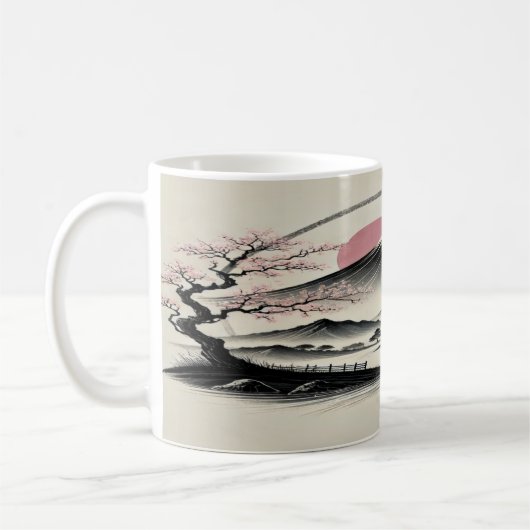 Sereen Japans landschap Koffiemok (Links)