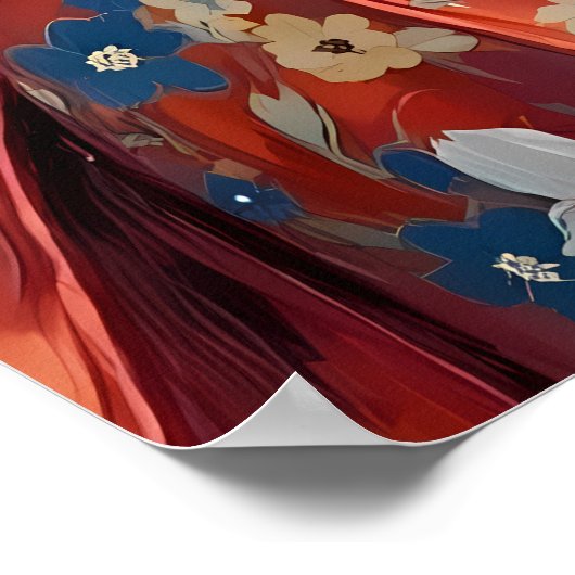 Sereen Japans portret Poster (Hoek)