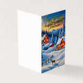 Sereen winterlandschap kaart (Buitenkant)