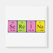 Sereina periodieke table name magnet (Voorkant)
