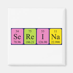 Sereina periodieke table name magnet