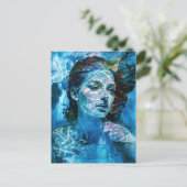 Serelis - Sereniteit in Aqua Harmony Briefkaart (Staand voorkant)