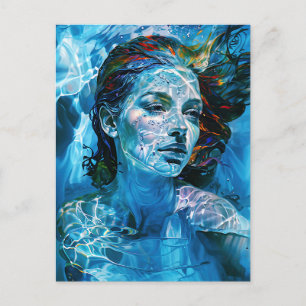 Serelis - Sereniteit in Aqua Harmony Briefkaart