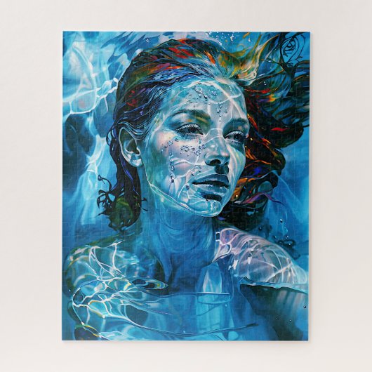 Serelis - Sereniteit in Aqua Harmony Legpuzzel (Verticaal)