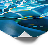 Serelis - Sereniteit in Aqua Harmony Perfect Poster (Hoek)