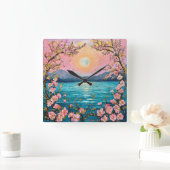 Seren landschap vierkante klok (Huis)