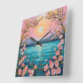 Seren landschap vierkante klok (Hoek)