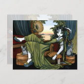 Serena Eclectic Sunset Cat Fairy Briefkaart (Voorkant / Achterkant)