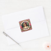 SERENA ~ GELUKKIGE VERJAARDAG ~  meisje ~ Vierkante Sticker (Envelop)