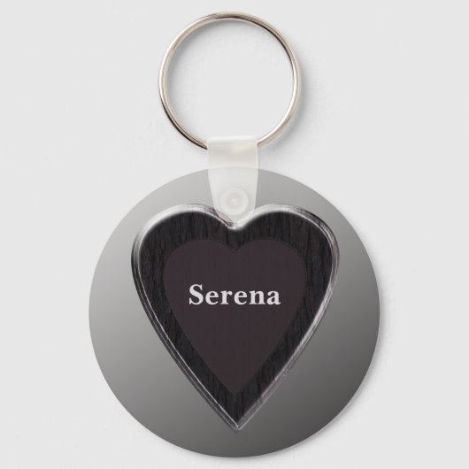 Serena Heart Keychain, 369 Mijn naam Sleutelhanger (Voorkant)