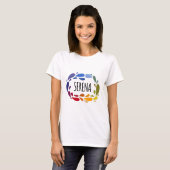 Serena Name Cute Colorful Gift Named Serena T-shirt (Voorkant volledig)