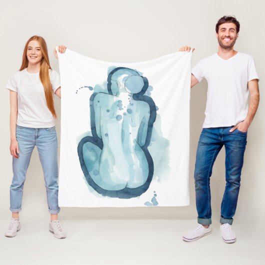 Serena Sketch Fleece Deken (In situ)