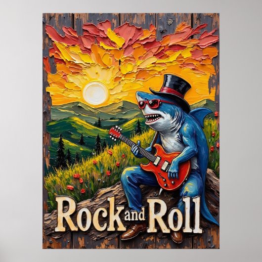 Serenade bij zonsondergang: Shark's Encore Poster (Voorkant)