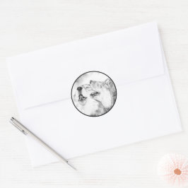 Serenade in de mist ronde sticker