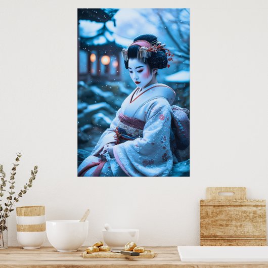 Serenade in de Sneeuw Poster (Keuken)